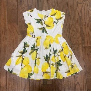 Cute lemon summer dress girls